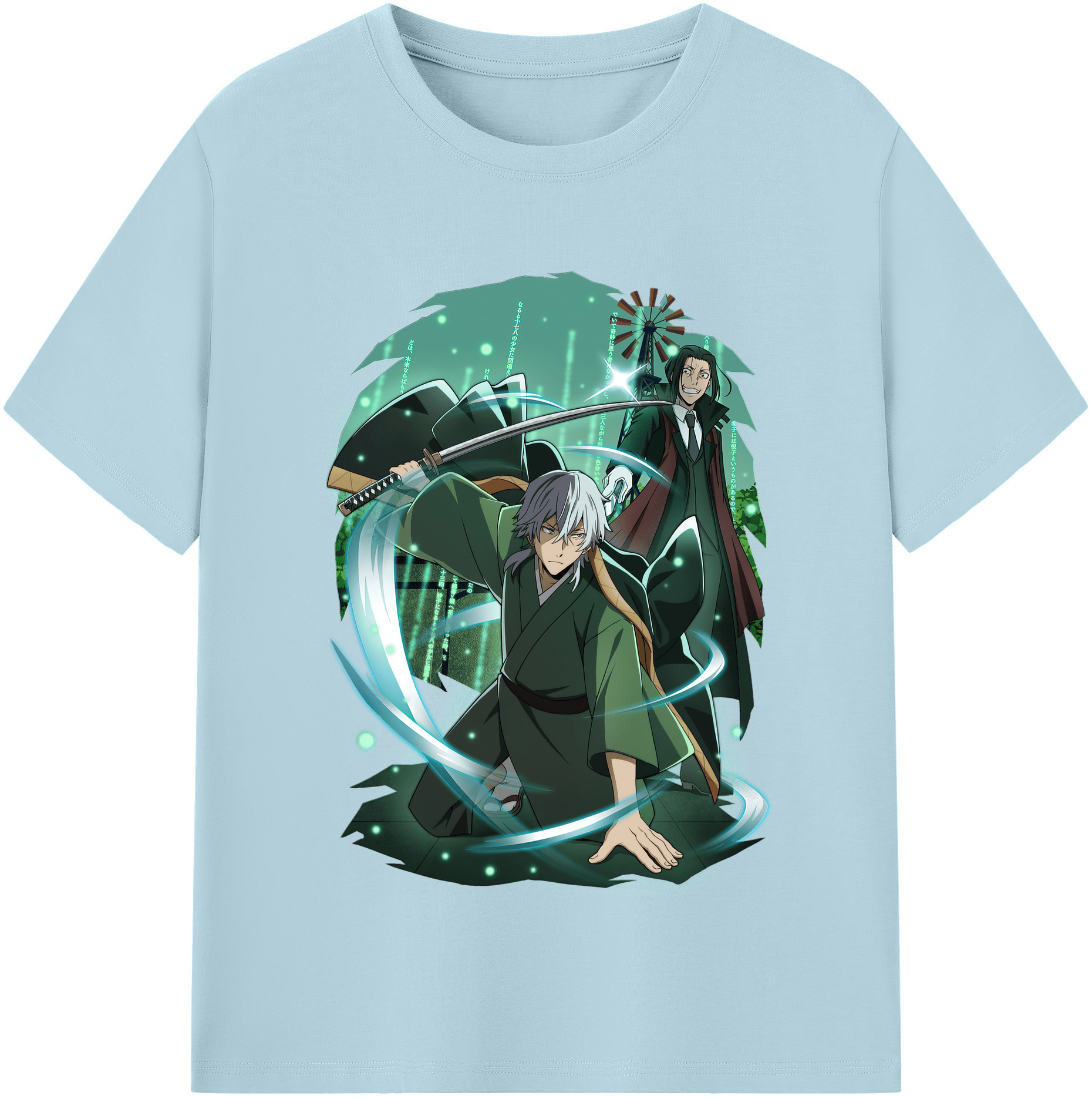 （画像用） 文豪ストレイドッグス Bungo Stray Dogs 綿100％半袖Tシャツ（フロントプリント）
